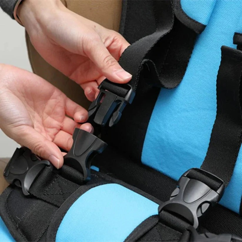 Child Seat | Foldable Travel Seat for On-the-Go | Quick Installation with Harness System | GoSeat