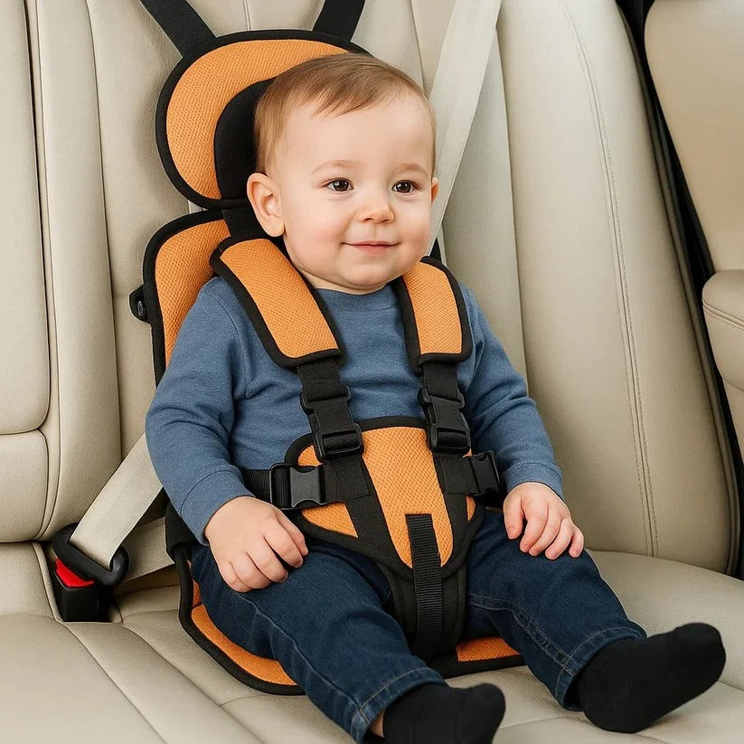 Child Seat | Foldable Travel Seat for On-the-Go | Quick Installation with Harness System | GoSeat