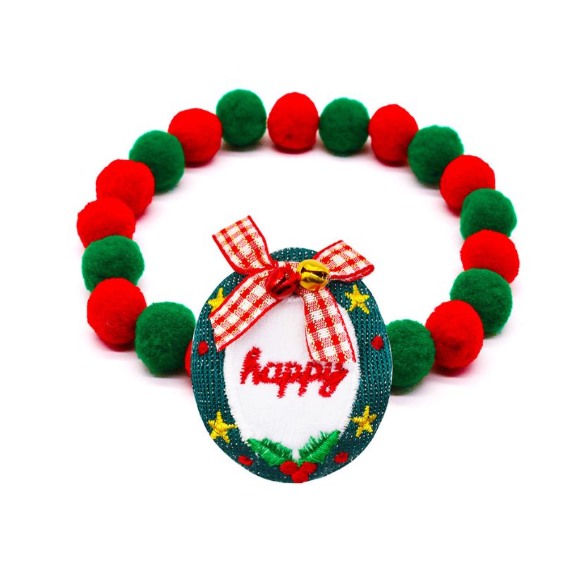 Christmas Pom-Pom Collar