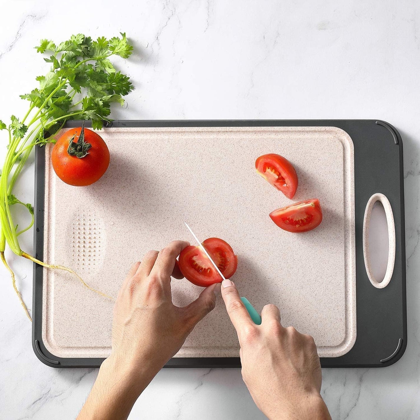 CleanCut Cutting Board | Antibacterial, Microplastic-Free, and Knife-Friendly