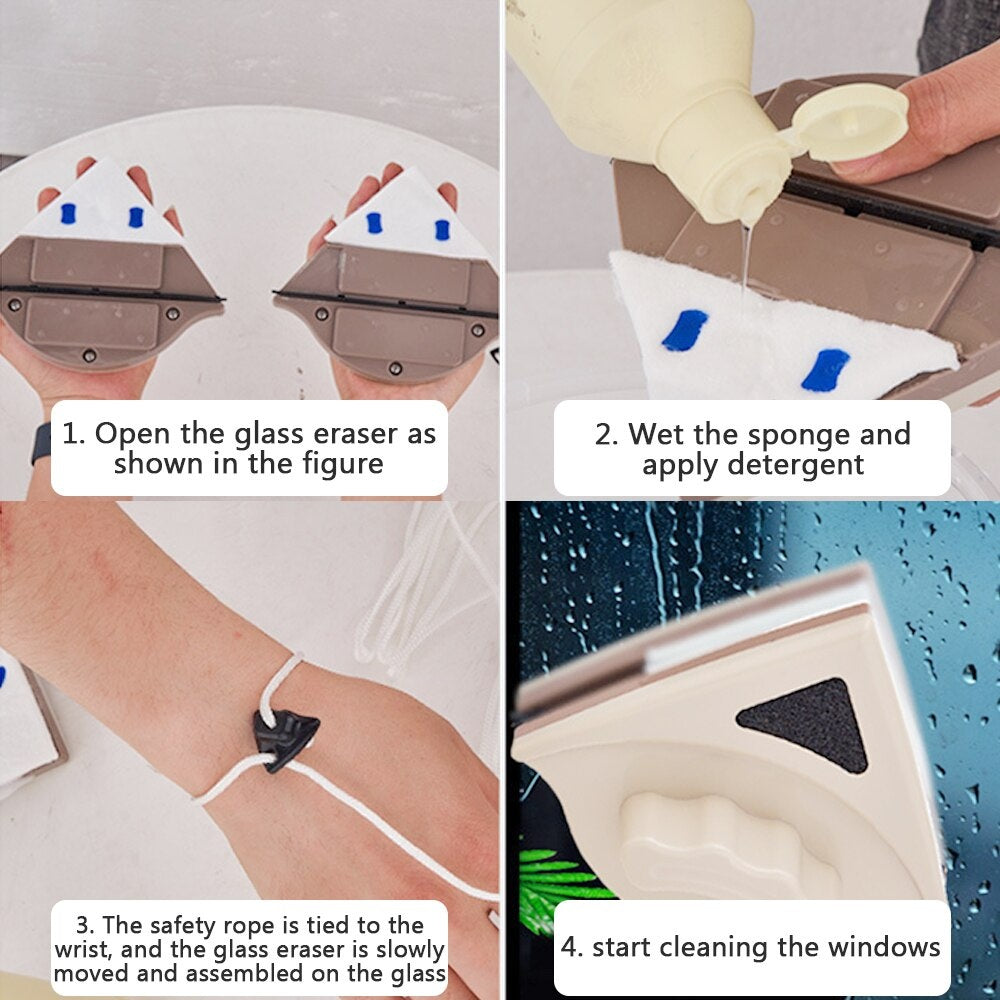 Cleaner Pro° WindowCleaning: Easy Double-Sided Window Cleaning Tool