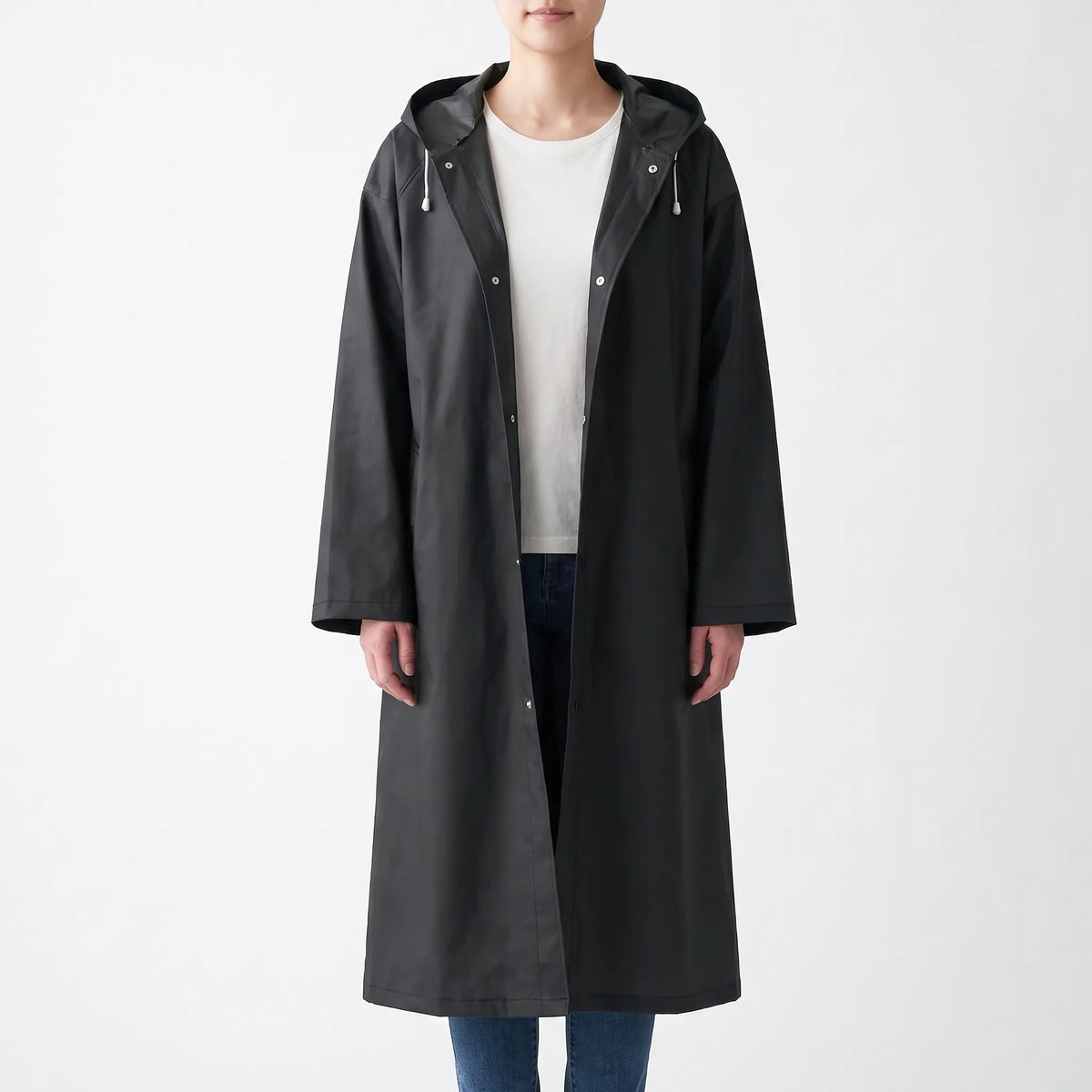 Clear Hooded Raincoat