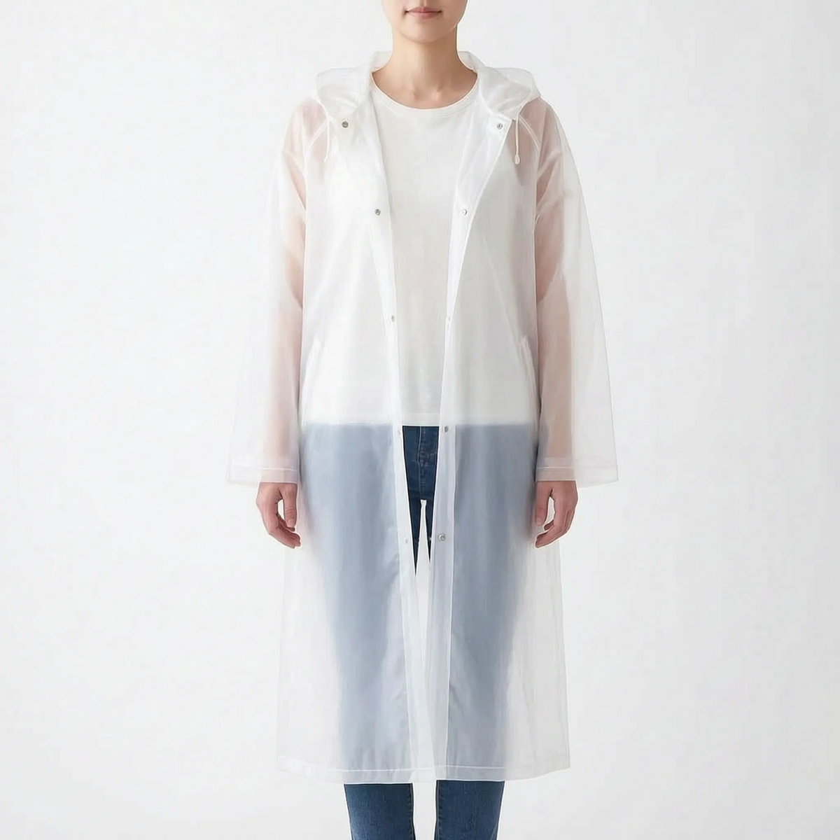 Clear Hooded Raincoat
