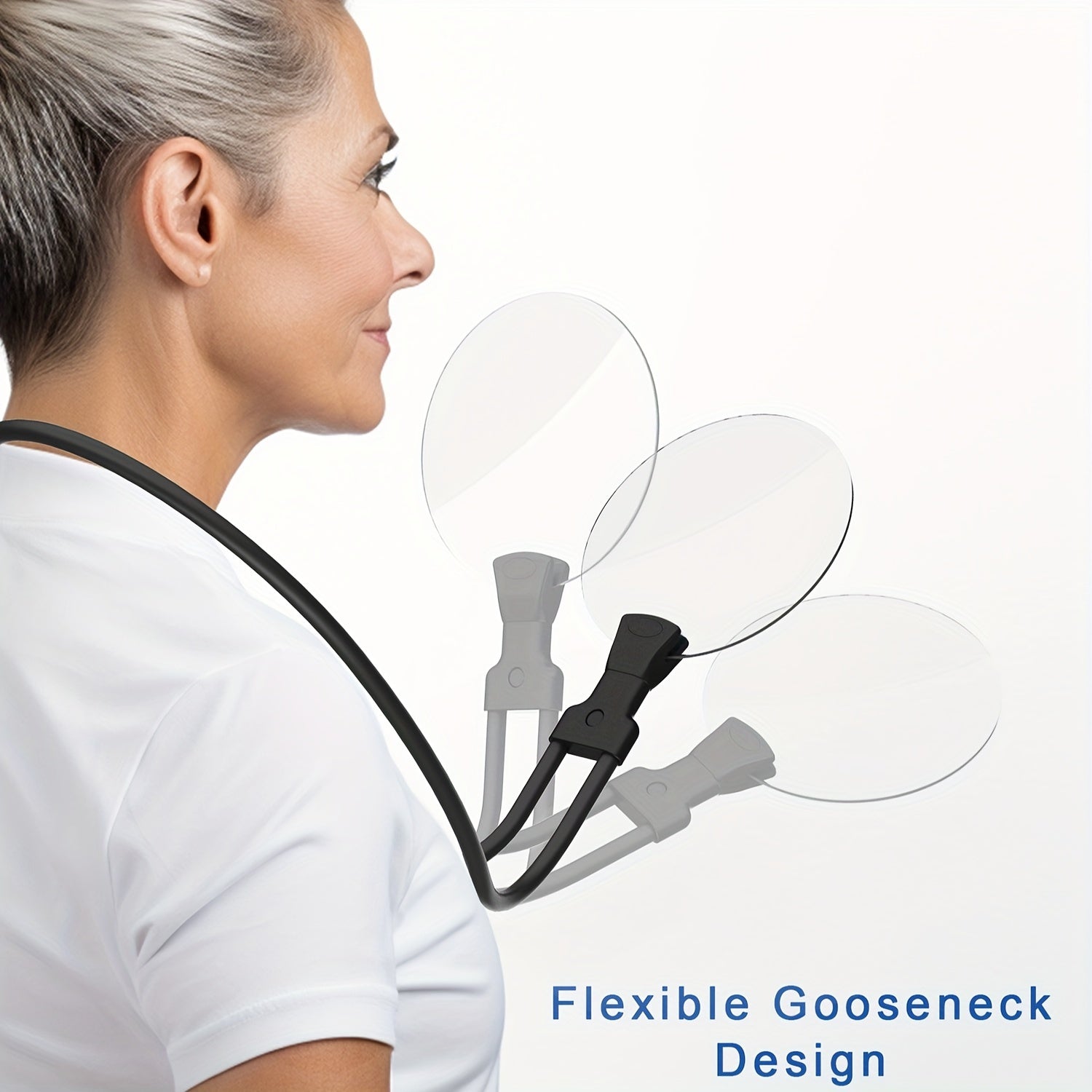 Closora | 5X Magnifying Glass Pro – Hands-free adjustable neck loupe for seniors and people with visual impairments – Perfect for reading, sewing, crafting, and inspection