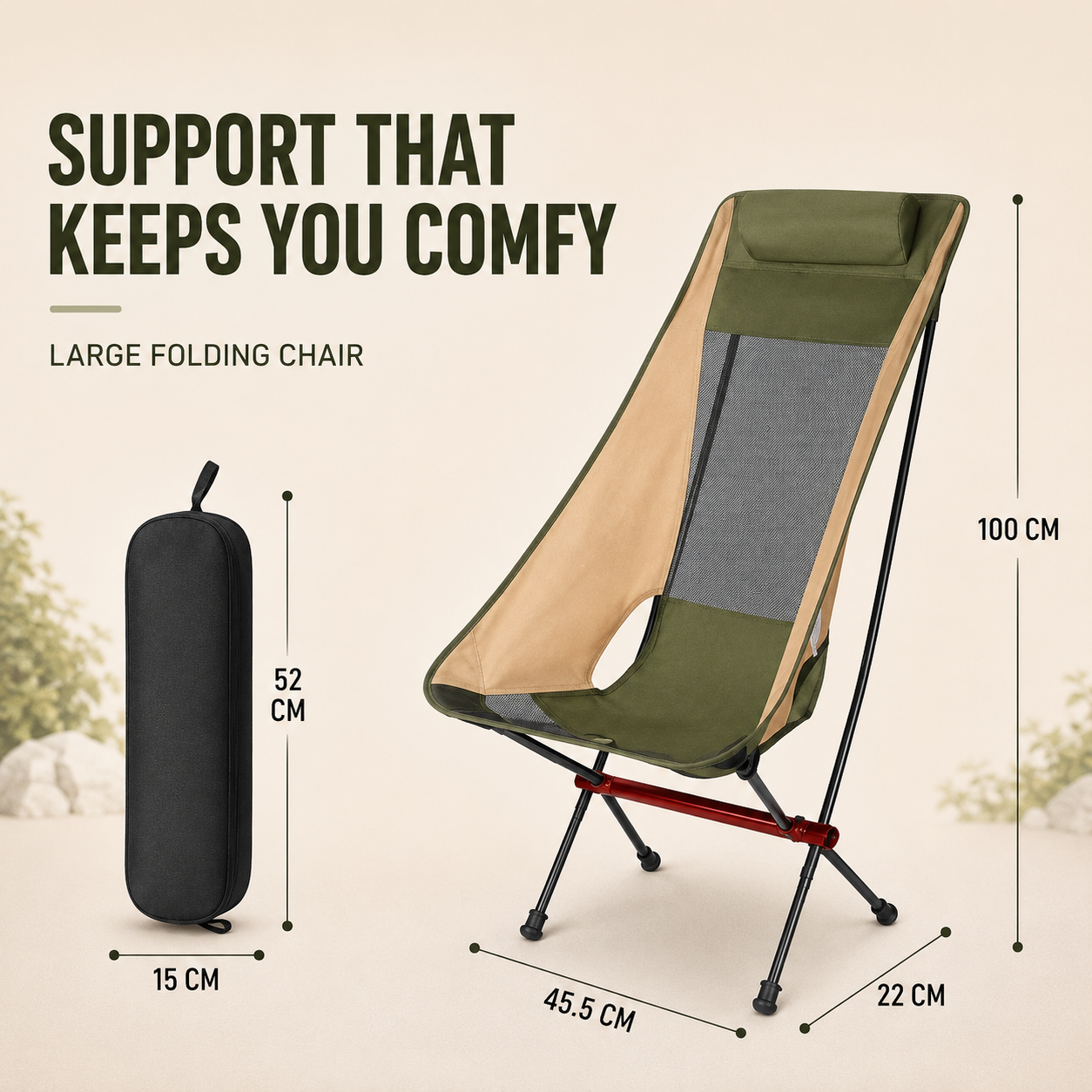 Closora | Aeroluna Ultralight Folding Highback Chair