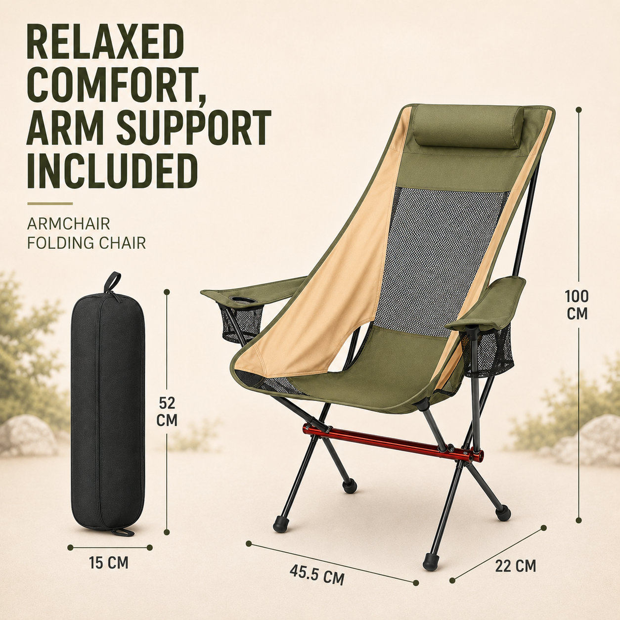 Closora | Aeroluna Ultralight Folding Highback Chair
