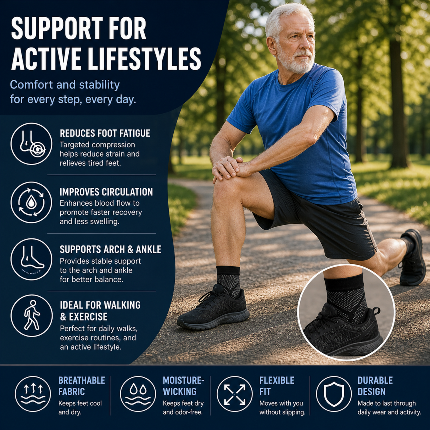 Closora | AnkriFit Ankle Compression Sleeve