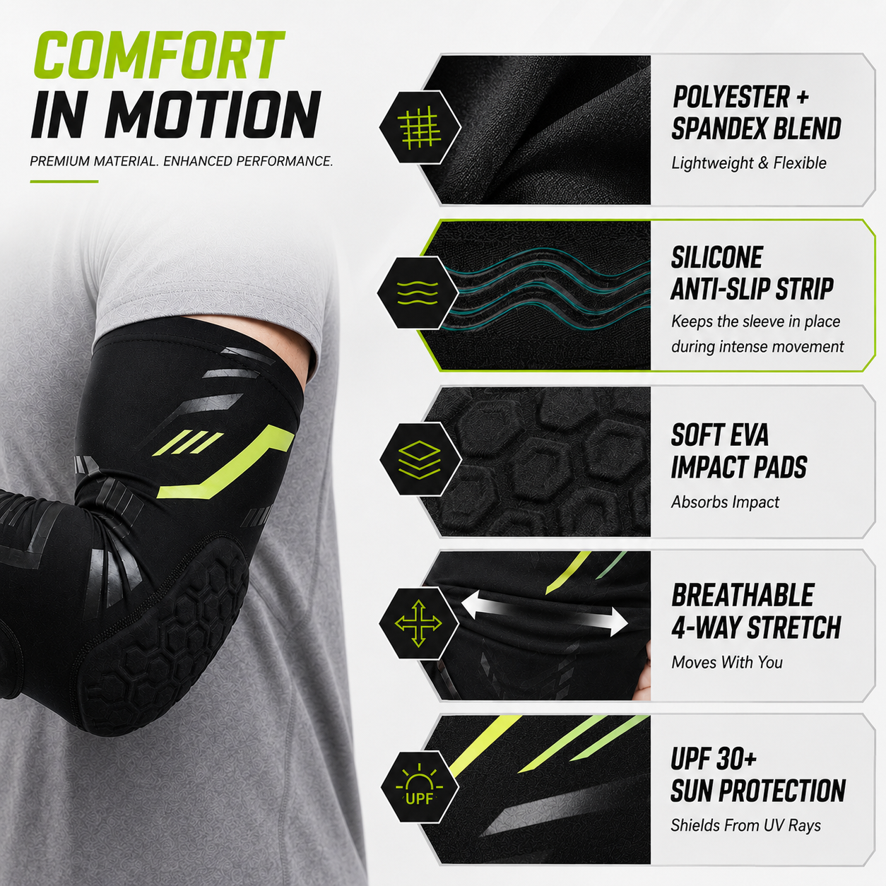 Closora | ArmoraGuard Padded Compression Elbow Sleeve