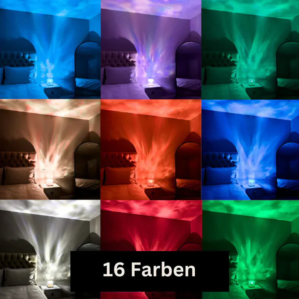 Closora | AuroraGlow Northern Lights Lamp – 16 Colour LED Mood Light with Remote