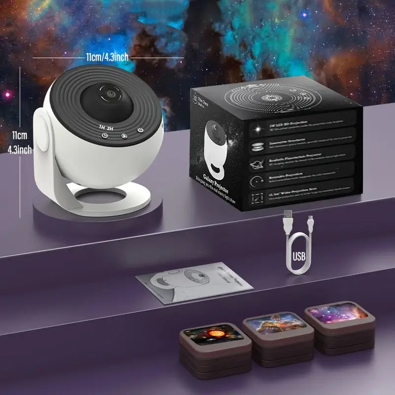 Closora | Celestial Dreams: 360° Planetarium Galaxy Projector - Full-room Coverage