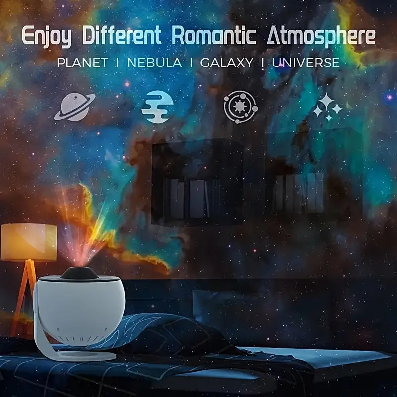 Closora | Celestial Dreams: 360° Planetarium Galaxy Projector - Full-room Coverage