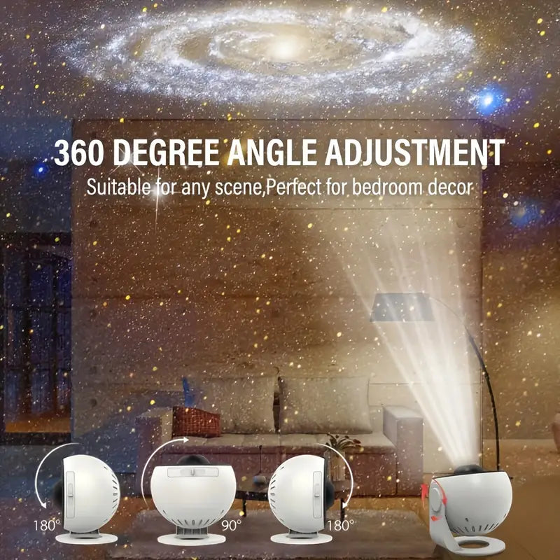 Closora | Celestial Dreams: 360° Planetarium Galaxy Projector - Full-room Coverage