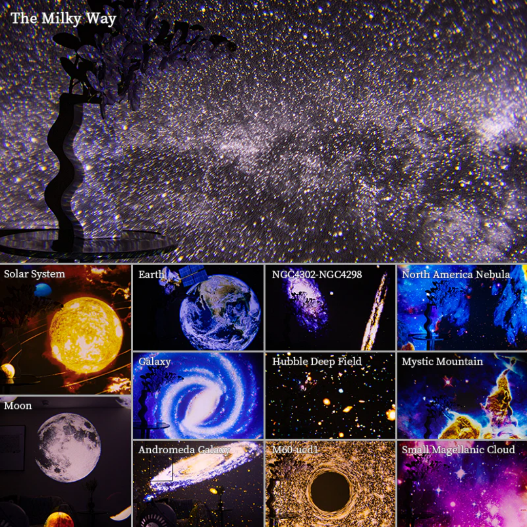 Closora | Celestial Dreams: 360° Planetarium Galaxy Projector - Full-room Coverage