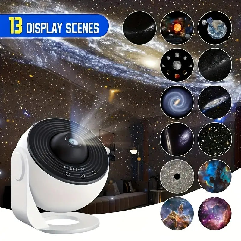 Closora | Celestial Dreams: 360° Planetarium Galaxy Projector - Full-room Coverage