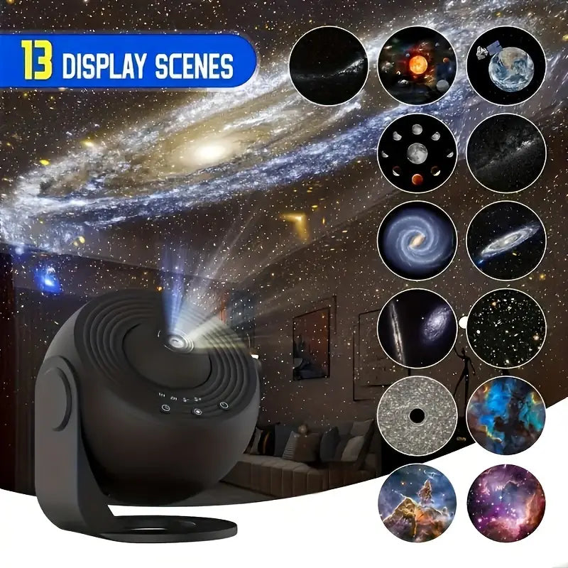 Closora | Celestial Dreams: 360° Planetarium Galaxy Projector - Full-room Coverage