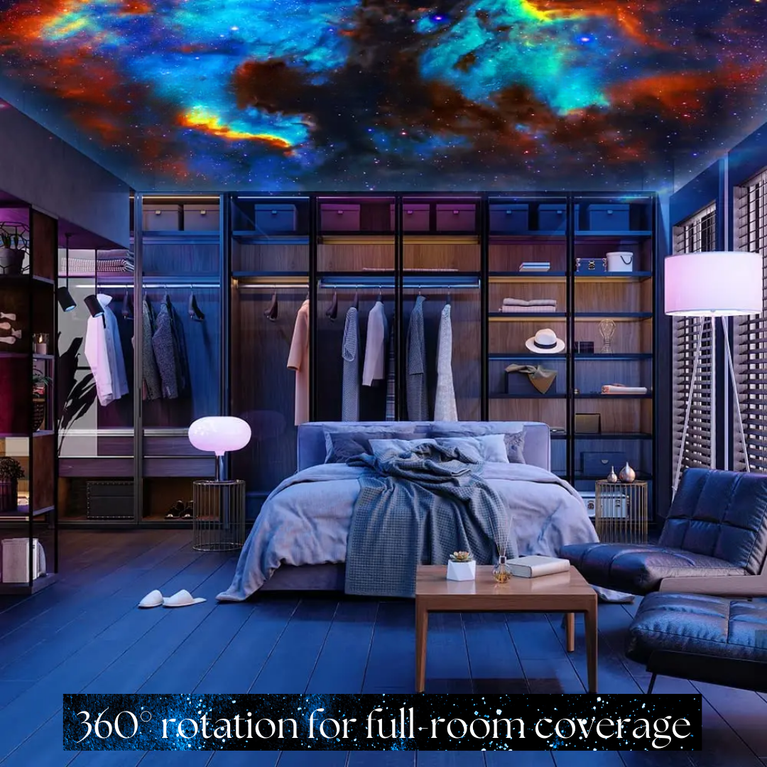 Closora | Celestial Dreams: 360° Planetarium Galaxy Projector - Full-room Coverage