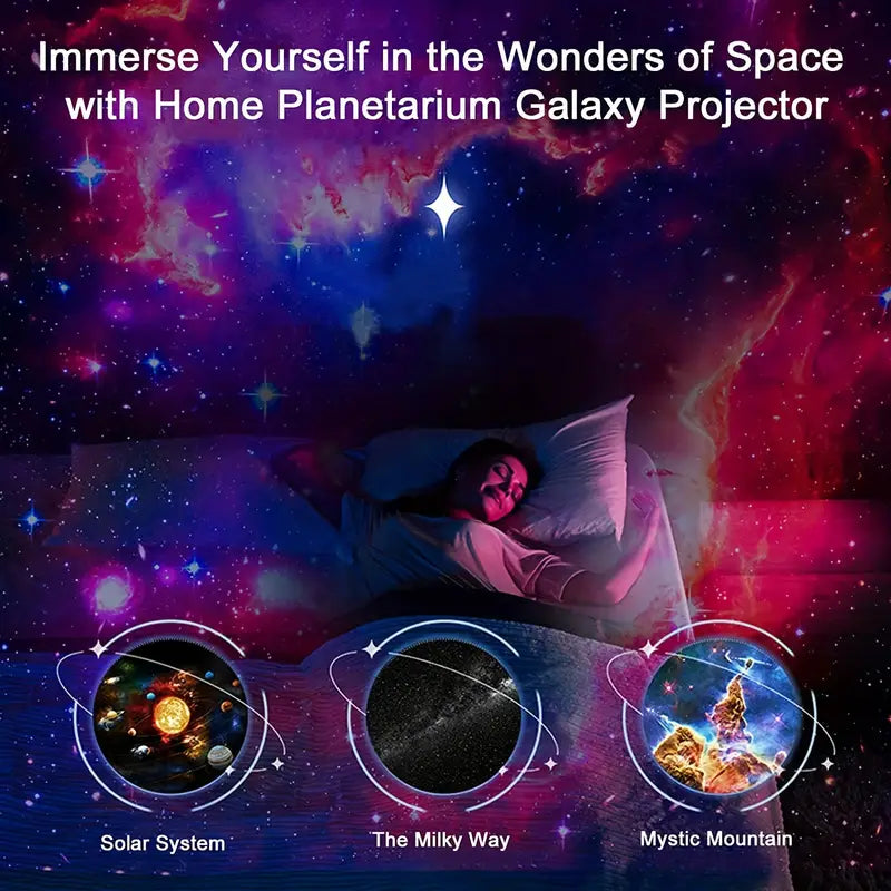 Closora | Celestial Dreams: 360° Planetarium Galaxy Projector - Full-room Coverage