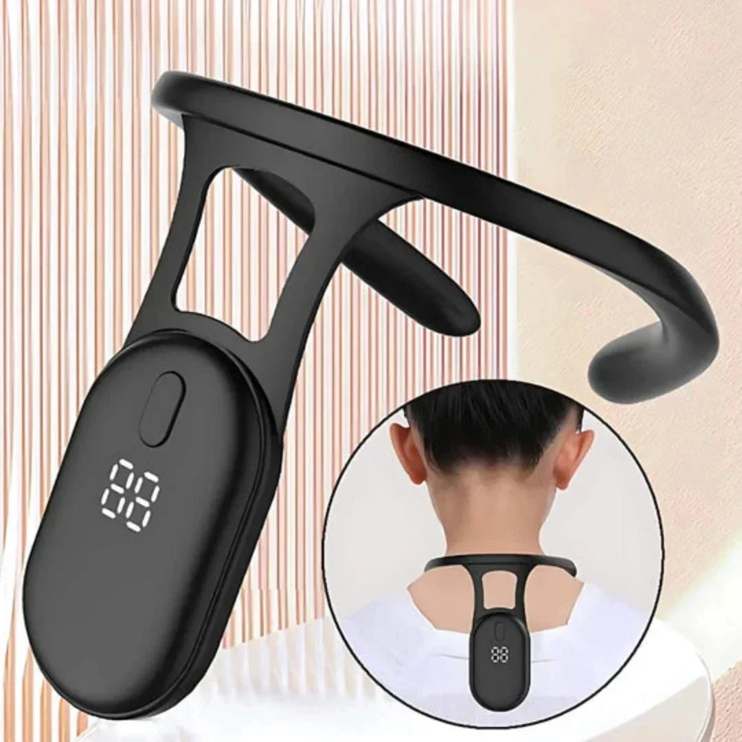 Closora | Cervical Spine Traction Neck Support for Posture Correction | Adjustable Neck and Back Posture Corrector | Spine Alignment and Relief | Real Time feedback