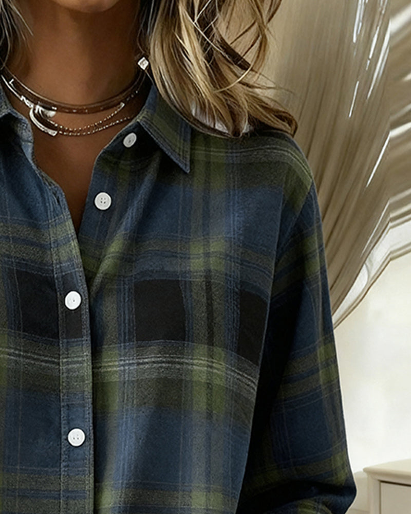 Closora | Checked Pattern and Notched Lapel