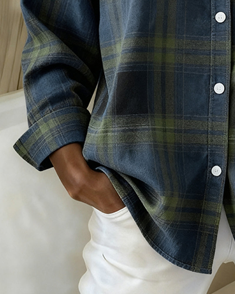 Closora | Checked Pattern and Notched Lapel