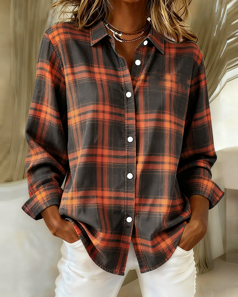 Closora | Checked Pattern and Notched Lapel