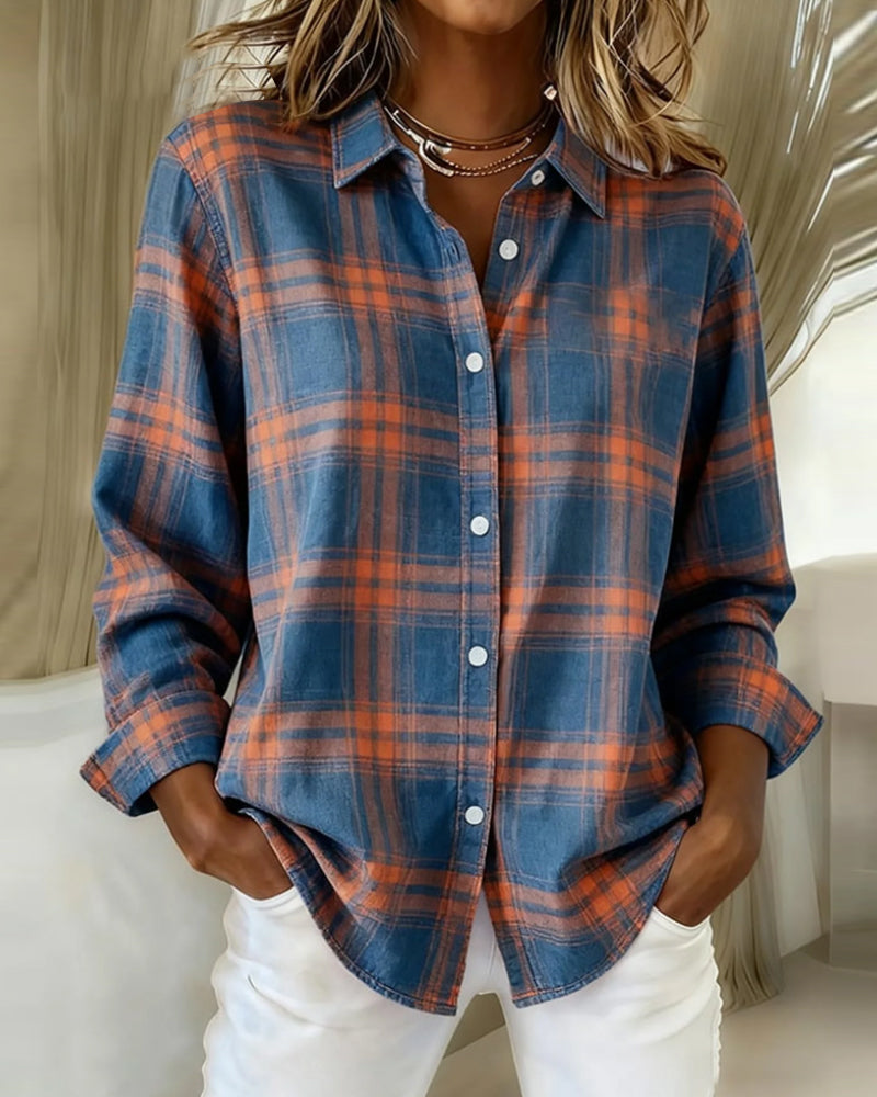 Closora | Checked Pattern and Notched Lapel