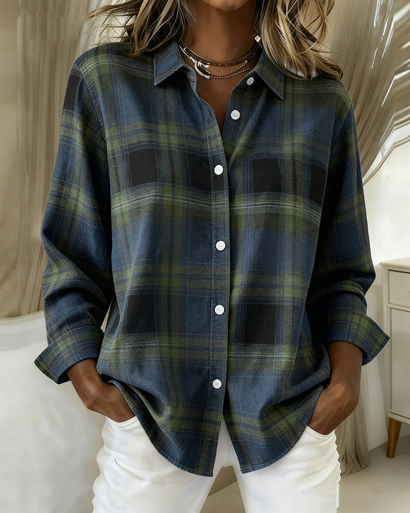 Closora | Checked Pattern and Notched Lapel