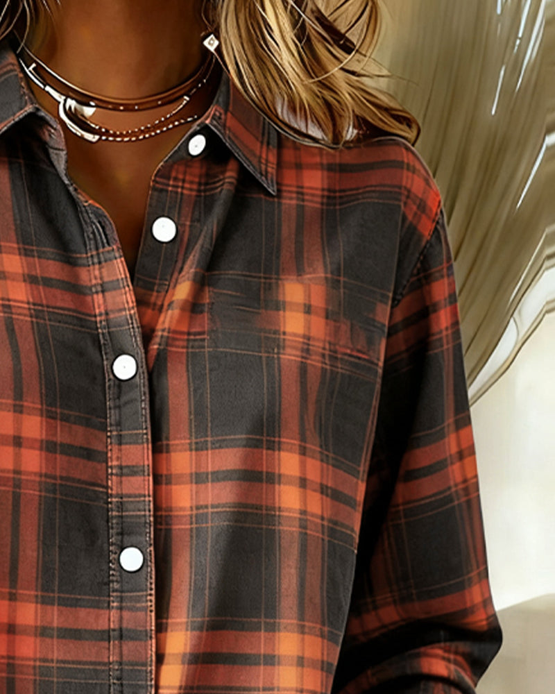Closora | Checked Pattern and Notched Lapel