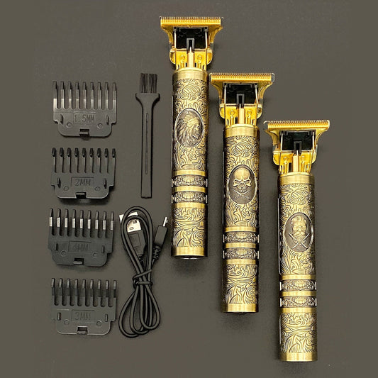 Closora Closora Skull Vintage Trimmer™ | The Barber Trend of This Year! - Rechargeable Including Attachments