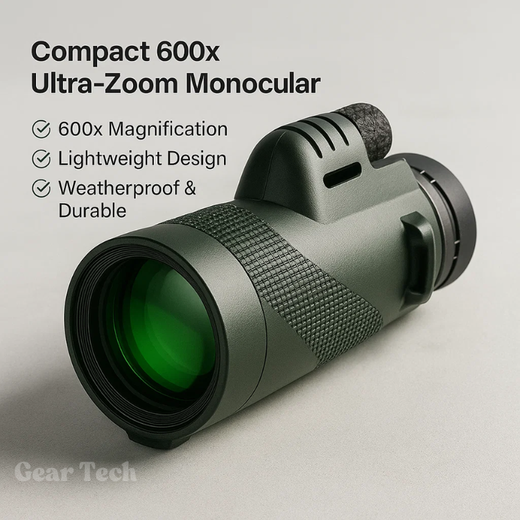 Closora | Compact 600x Ultra-Zoom Monocular | HD Lens, Lightweight & Perfect for Hiking, Birdwatching, and Sports Events