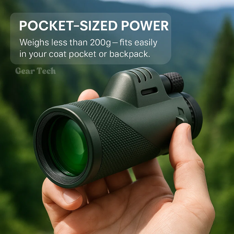 Closora | Compact 600x Ultra-Zoom Monocular | HD Lens, Lightweight & Perfect for Hiking, Birdwatching, and Sports Events