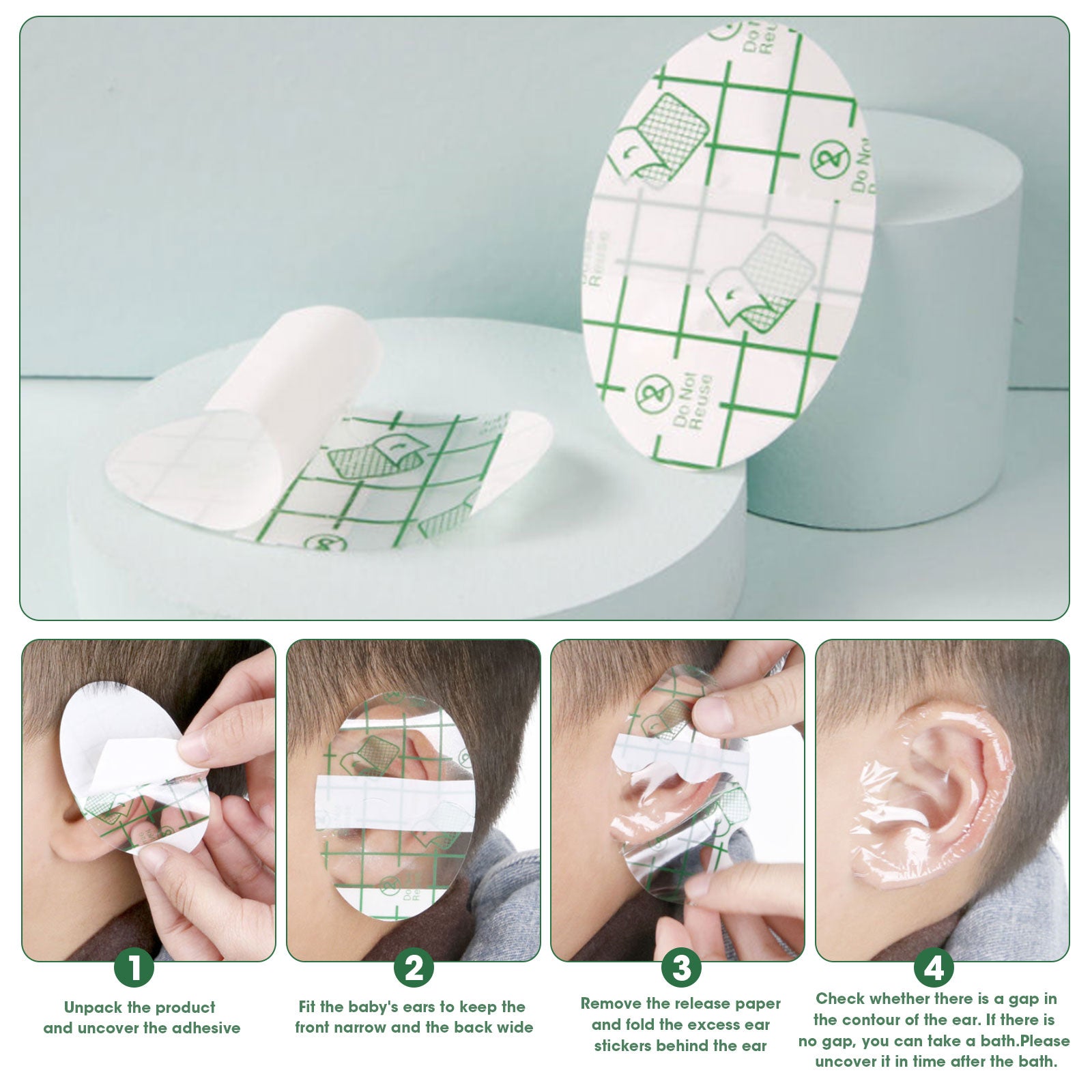Closora | Disposable Waterproof Swimming Ear Protection Set