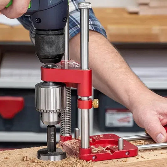 Closora | Drill Press Guide for Handheld Drills - Portable & Adjustable Woodworking Jig