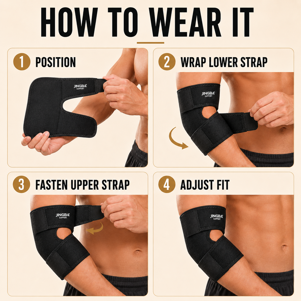 Closora | Elbriq Adjustable Elbow Compression Brace