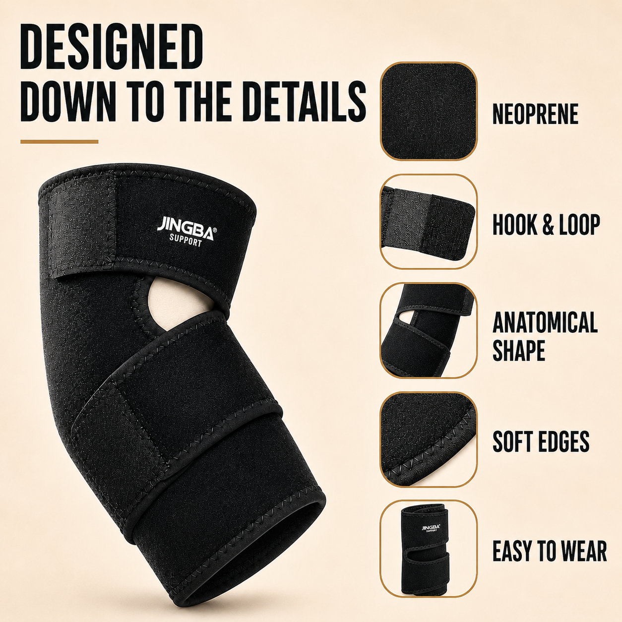 Closora | Elbriq Adjustable Elbow Compression Brace