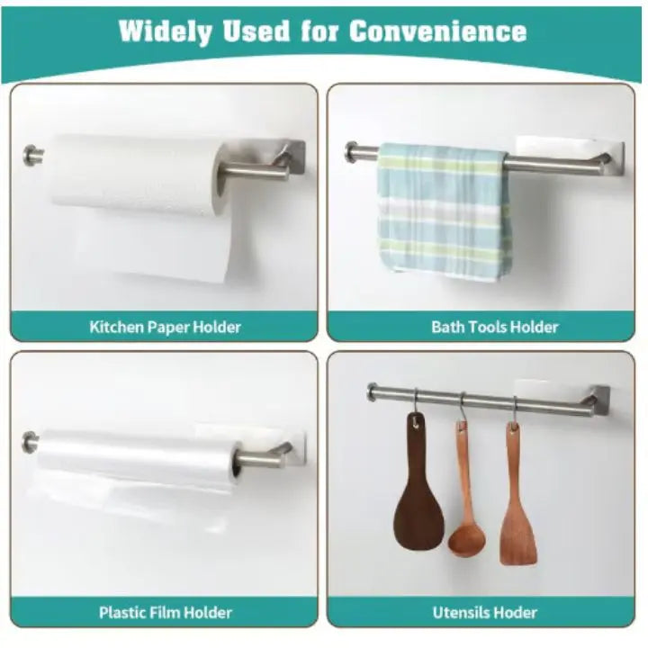 Closora | Elegant Wall Kitchen Paper Towel Holder – drill-free & space-saving