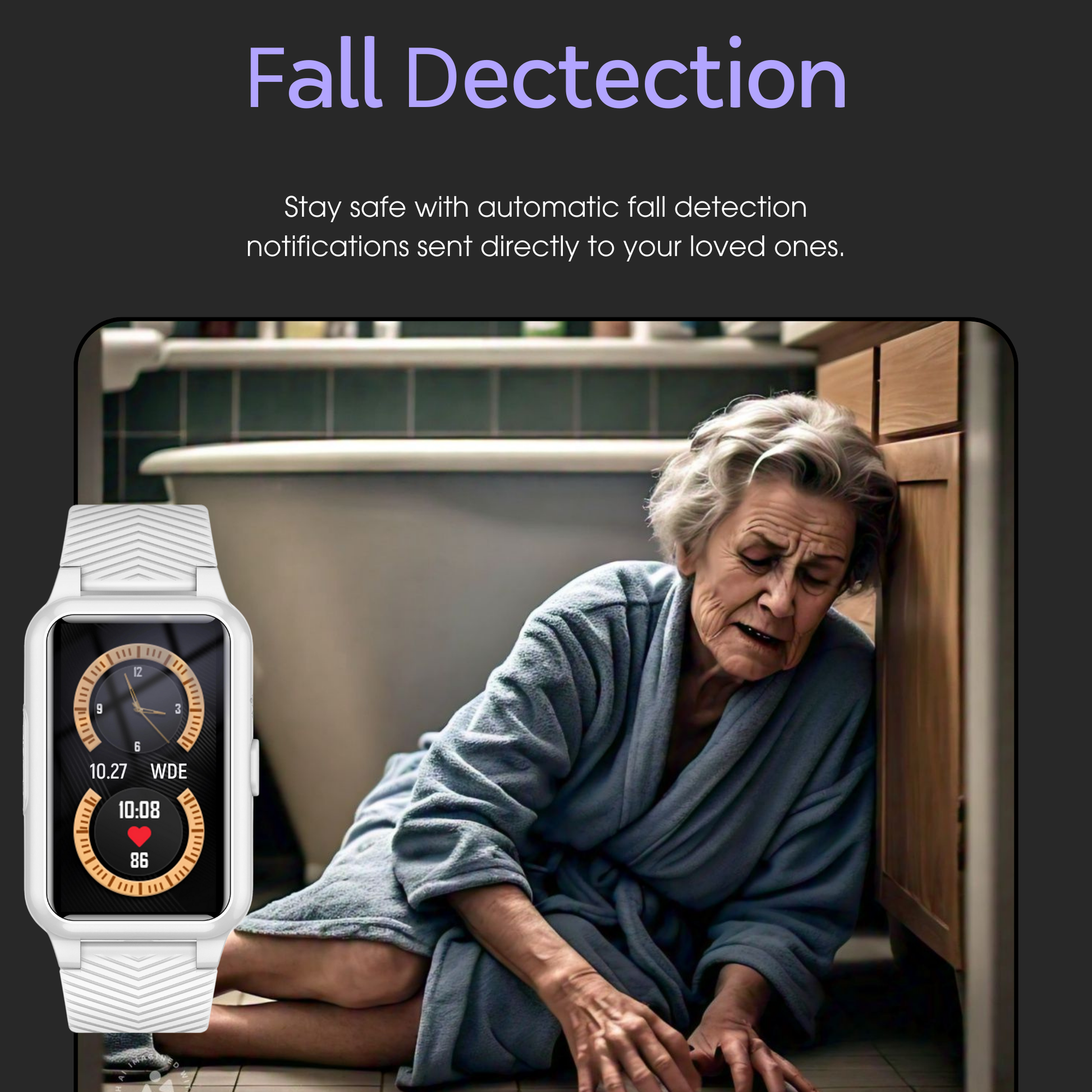 Closora | Fall Detection Watch for Seniors - 4G Medical Alarm with GPS & SOS Smartwatch