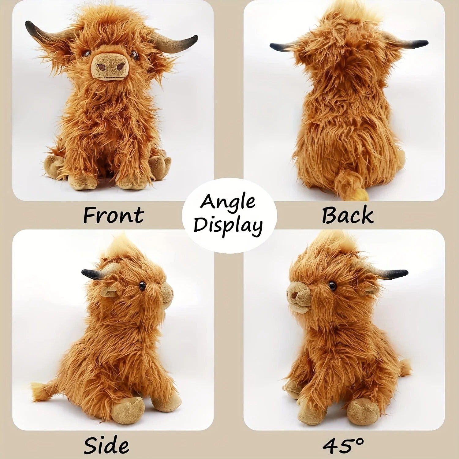 Closora | Fluffy Highland Cuddle – Soft Cow for Young and Old