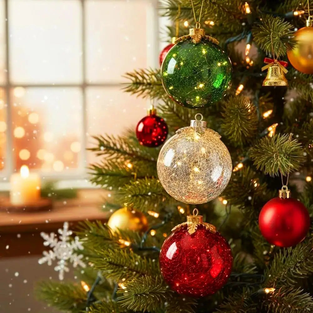 Closora | GlowSphere LED Christmas Ball – Warm Ambient Lighting with Timer Function