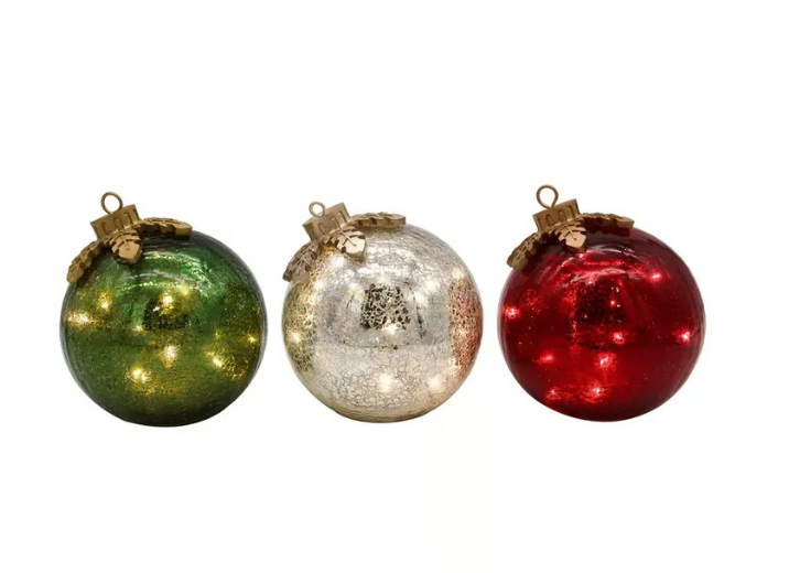 Closora | GlowSphere LED Christmas Ball – Warm Ambient Lighting with Timer Function