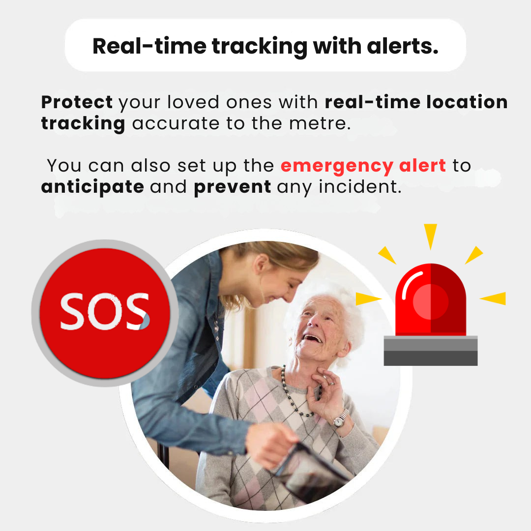 Closora | GPS Tracker for Seniors | Real-Time Tracking, Waterproof & No Subscription Fees for Peace of Mind