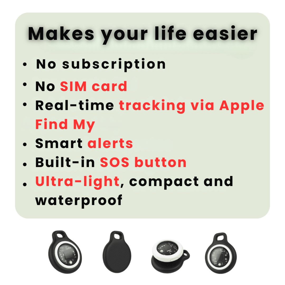 Closora | GPS Tracker for Seniors | Real-Time Tracking, Waterproof & No Subscription Fees for Peace of Mind