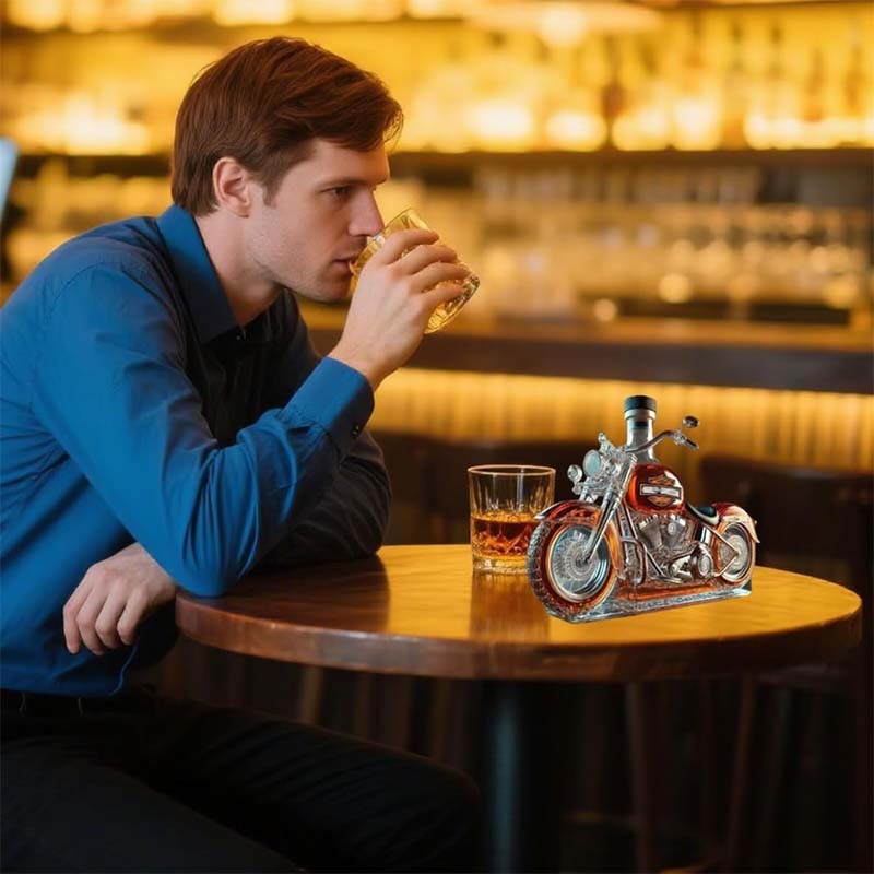 Closora | Harley Motorcycle Shaped Whiskey Decanter for Home Bar