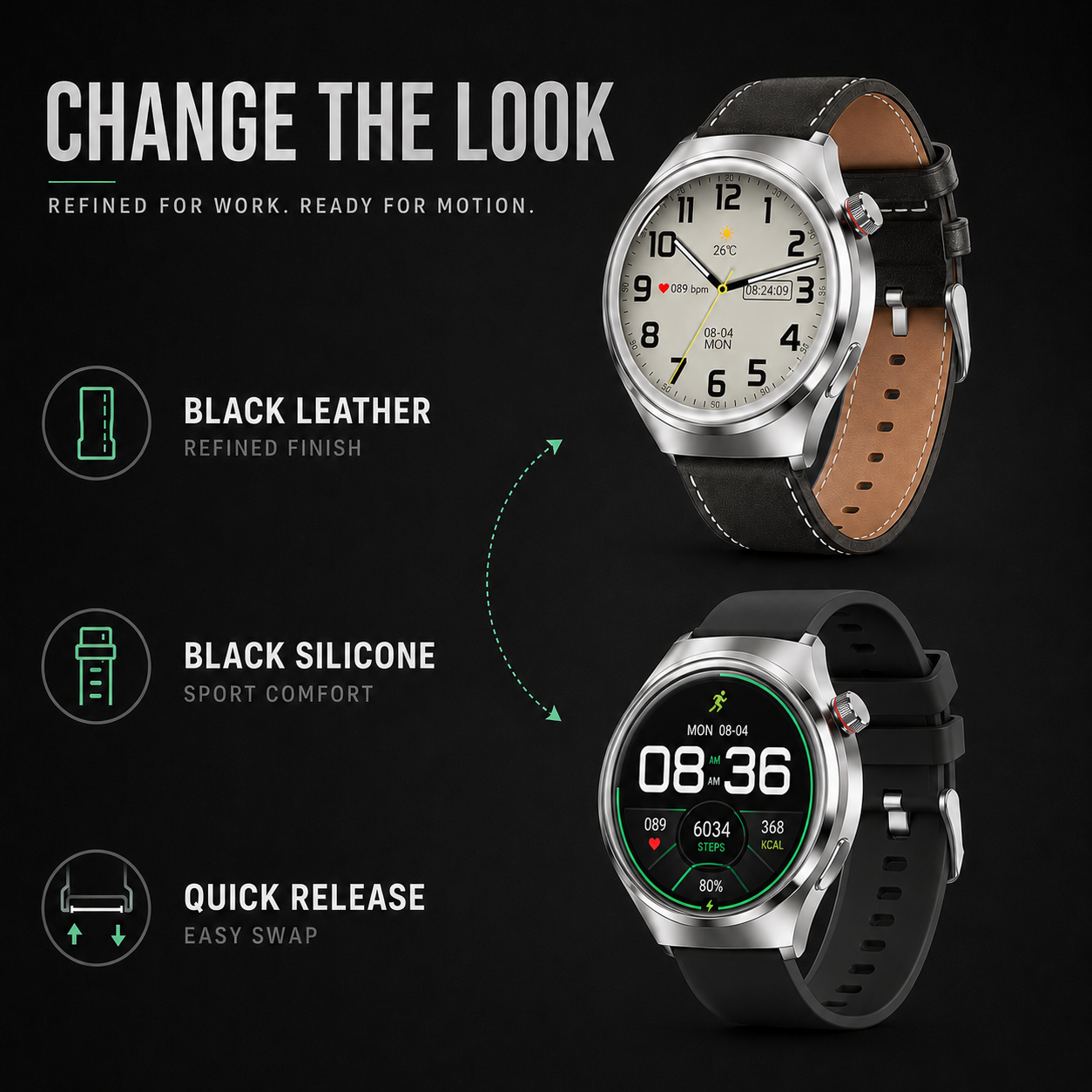 Closora | Health Smartwatch with Blood Pressure Tracker