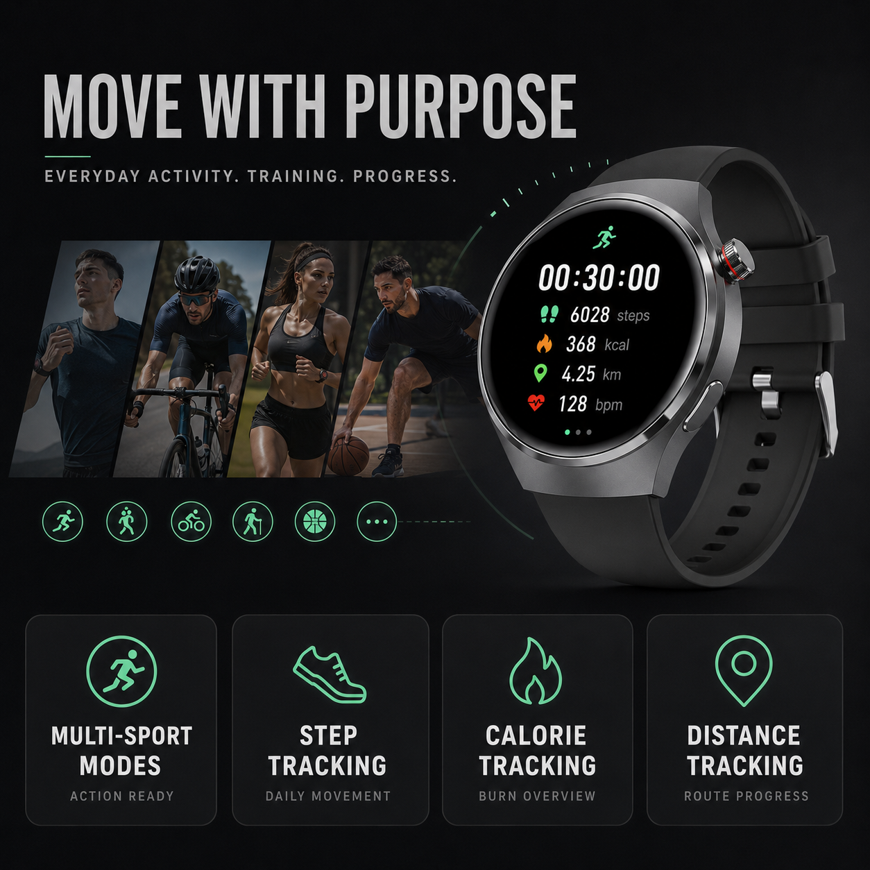 Closora | Health Smartwatch with Blood Pressure Tracker