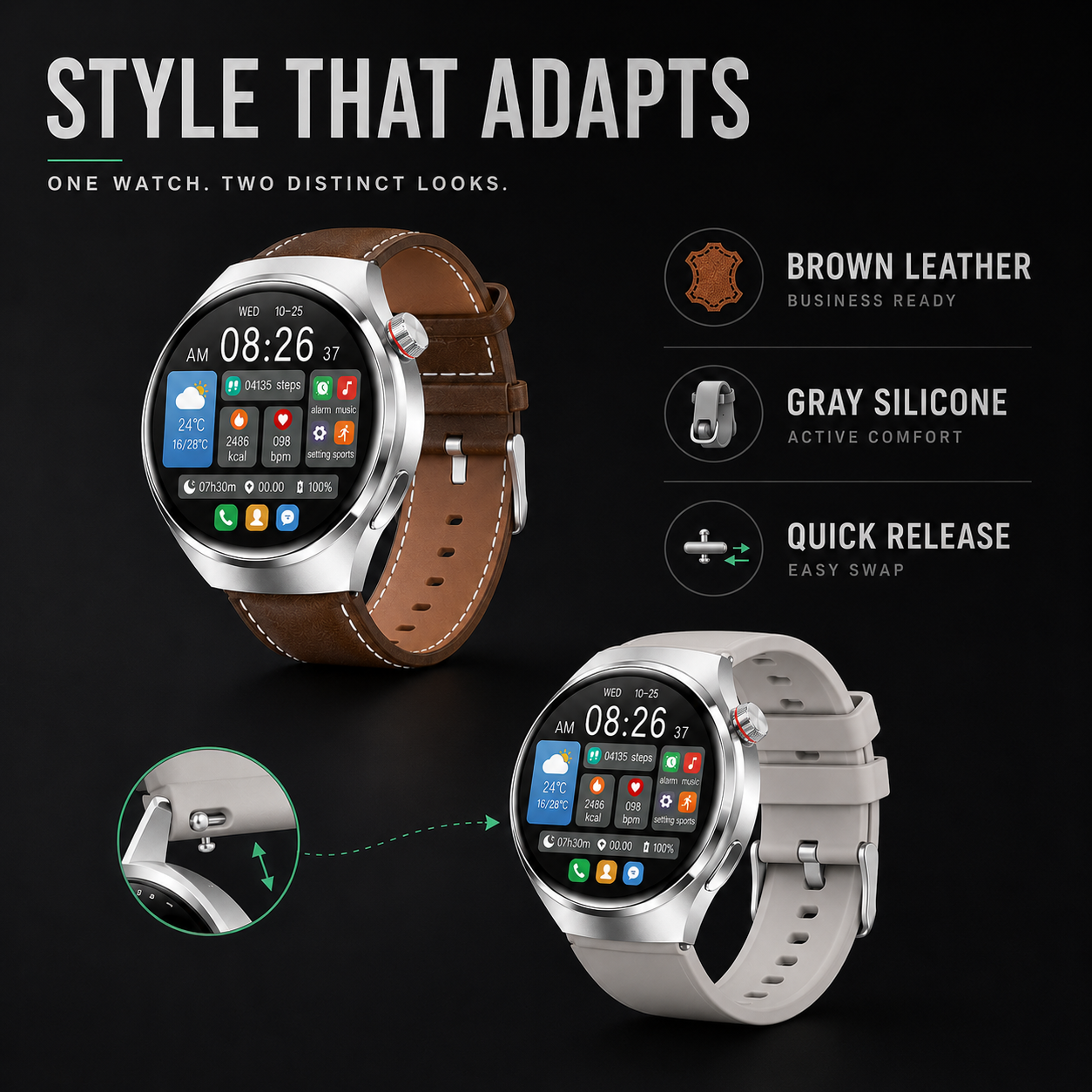 Closora | Health Smartwatch with Blood Pressure Tracker