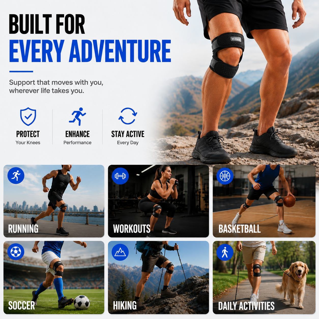 Closora | KnevoPro Adjustable Patellar Support Strap