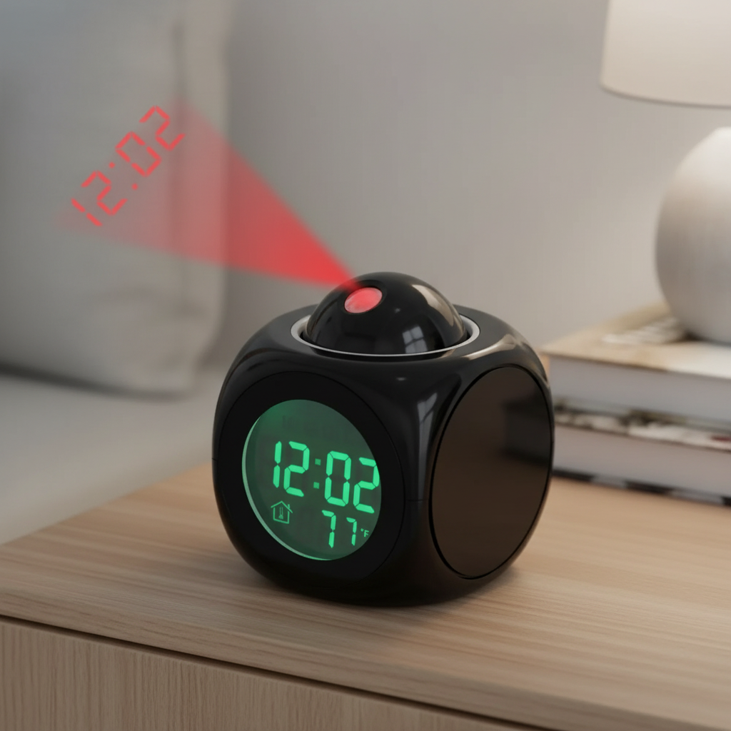 Closora | LuminovaCube Digital Projection Alarm Clock
