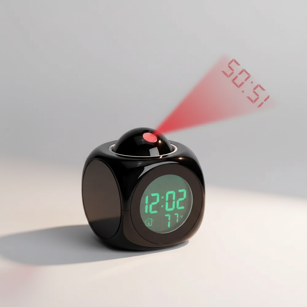 Closora | LuminovaCube Digital Projection Alarm Clock