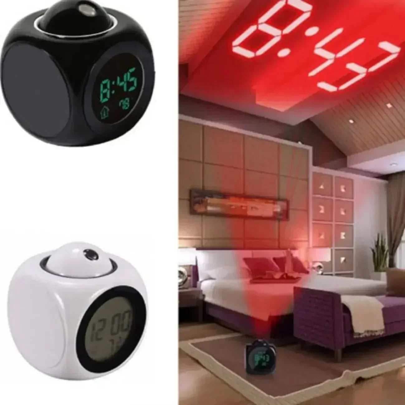 Closora | LuminovaCube Digital Projection Alarm Clock